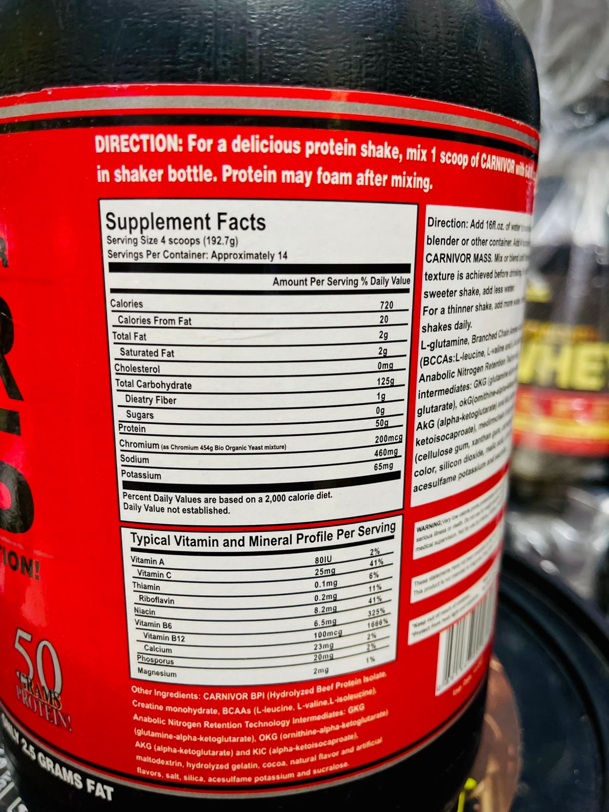 Beef Protein Carnivor Mass