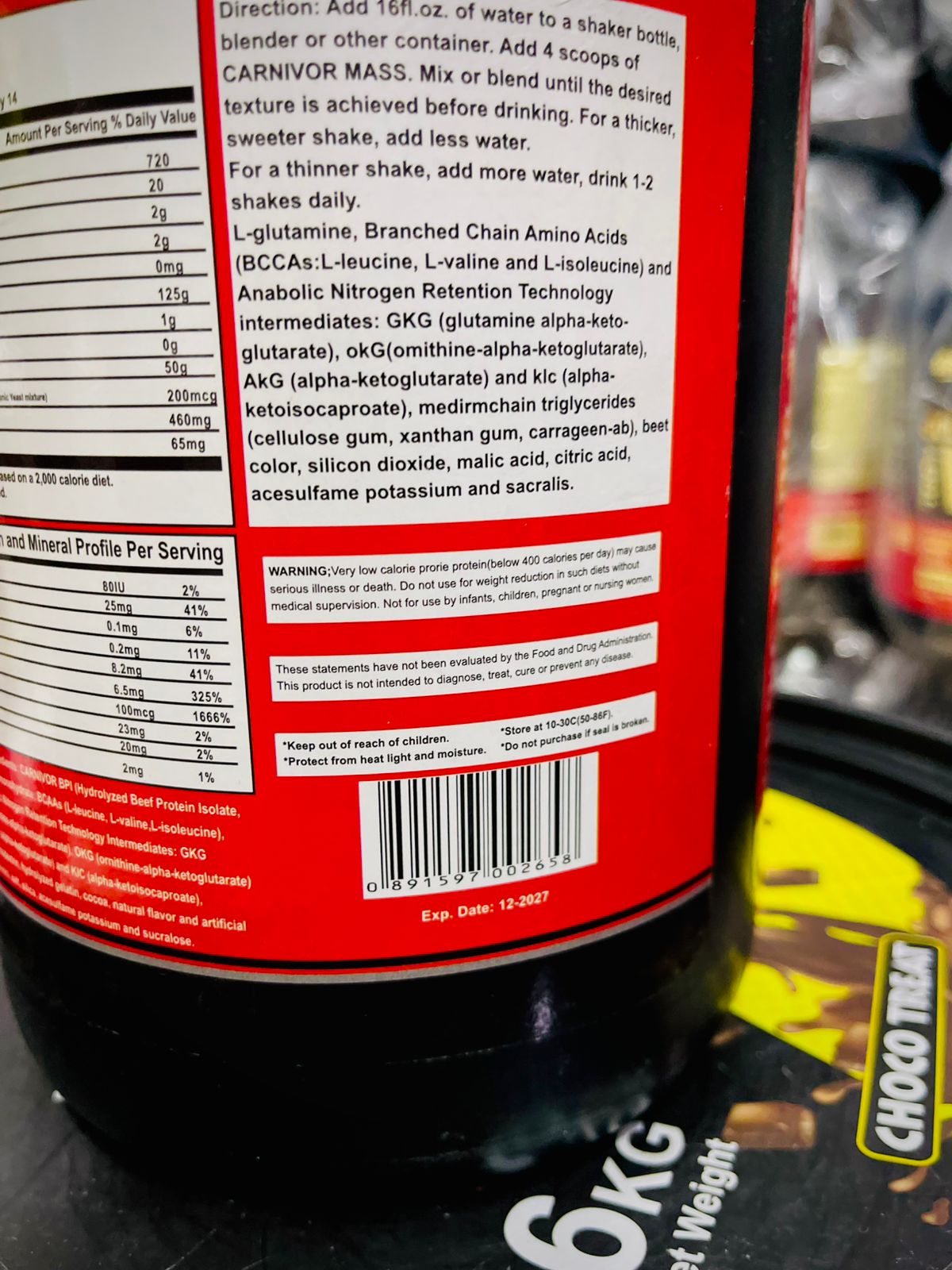 Beef Protein Carnivor Mass