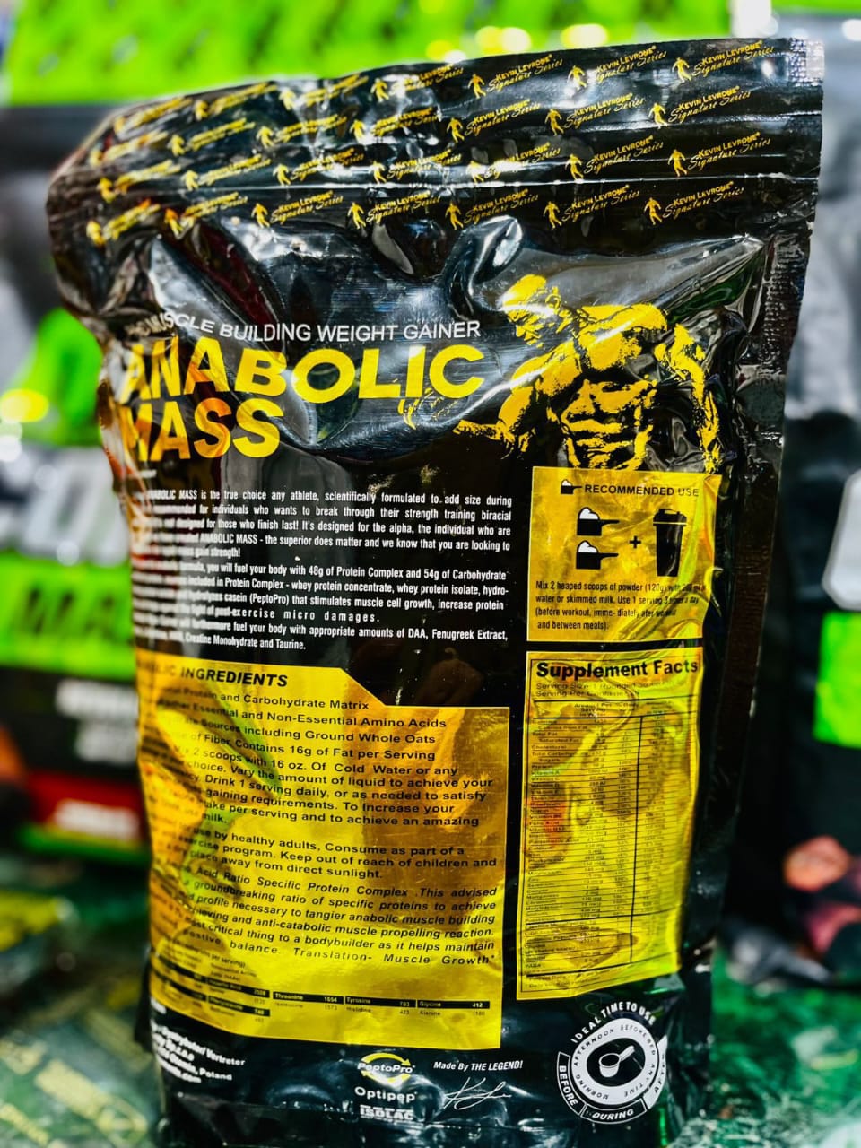 Kevin Levrone Anabolic Mass – 1kg 🍫 | Elite Muscle-Building Weight Gainer 💣