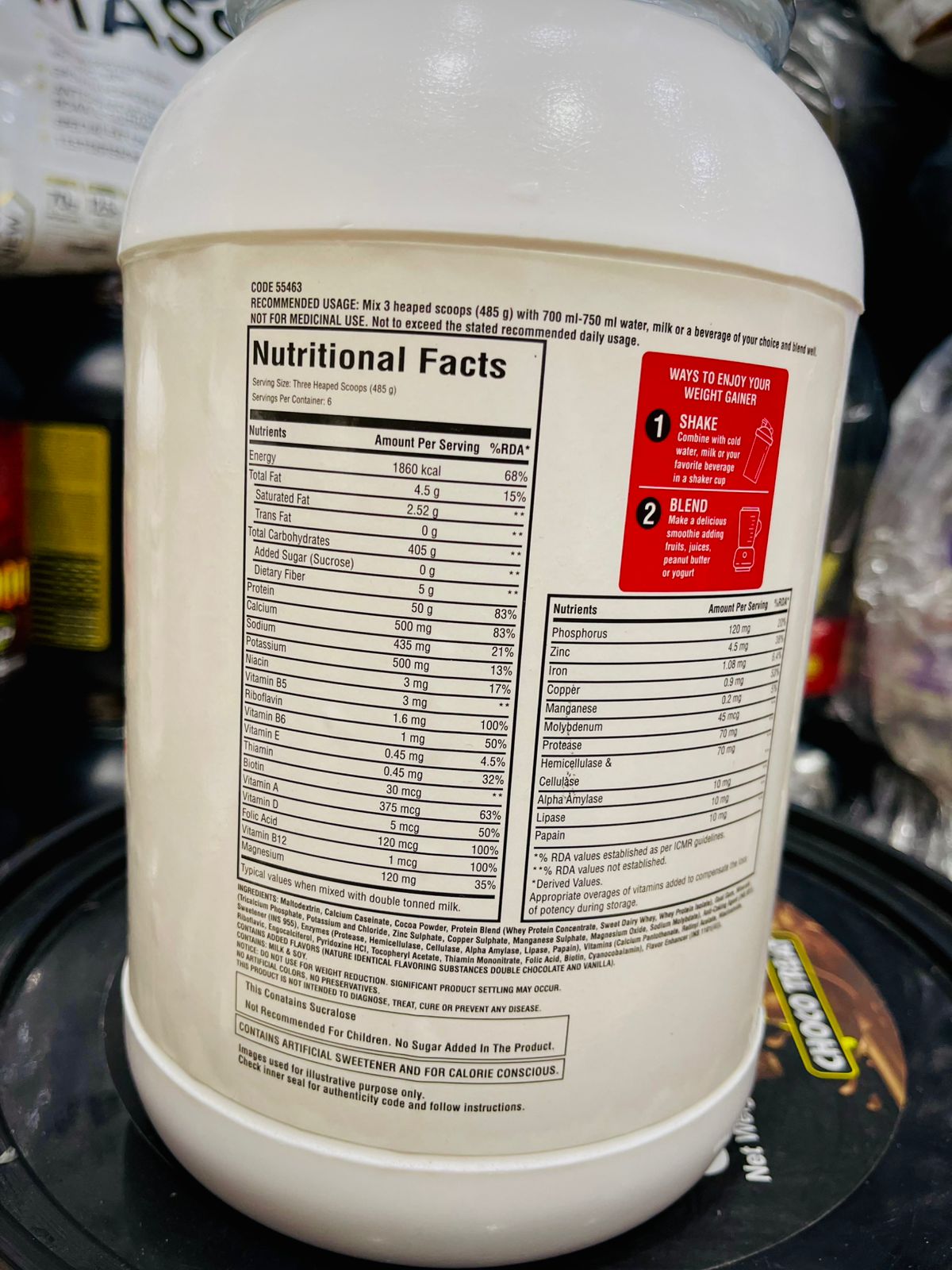 Pro Performance Weight Gainer – Power-packed with 2,200 calories and 73g of protein