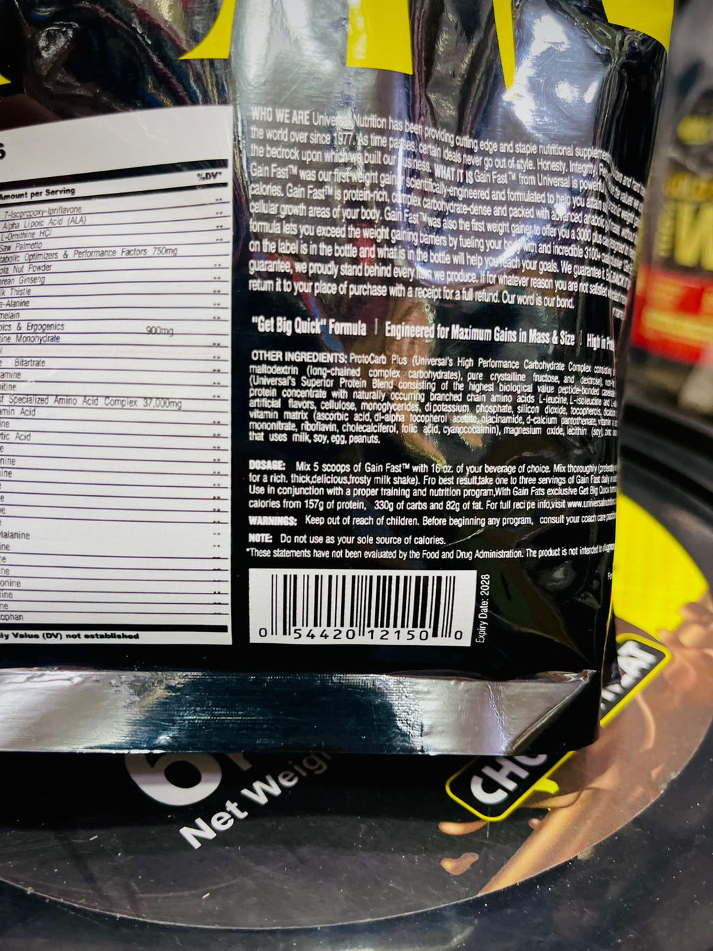 UNVE Fast Anabolic Weight Gain – Vanilla Ice Cream