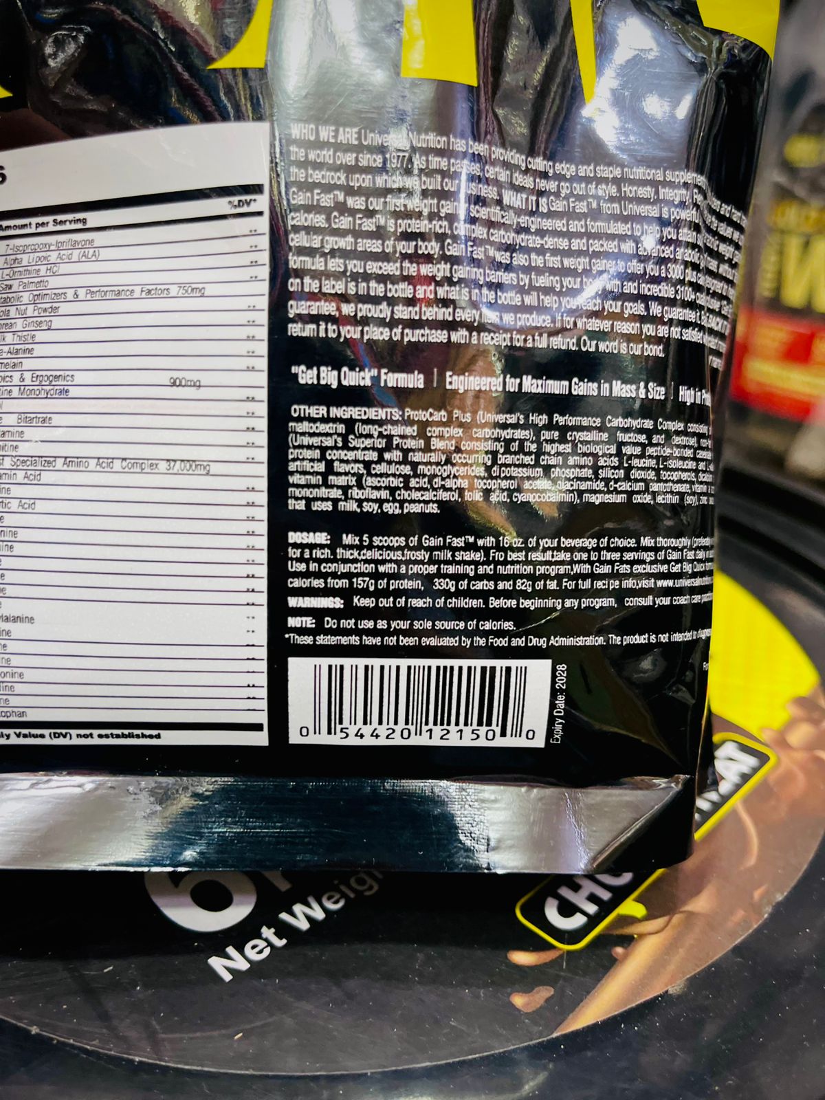 UNVE Fast Anabolic Weight Gain – Vanilla Ice Cream