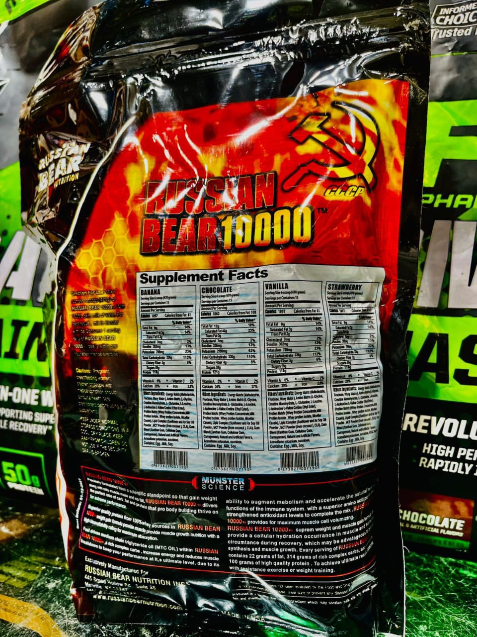 Unleash serious size and strength with Russian Bear 10000 🐻