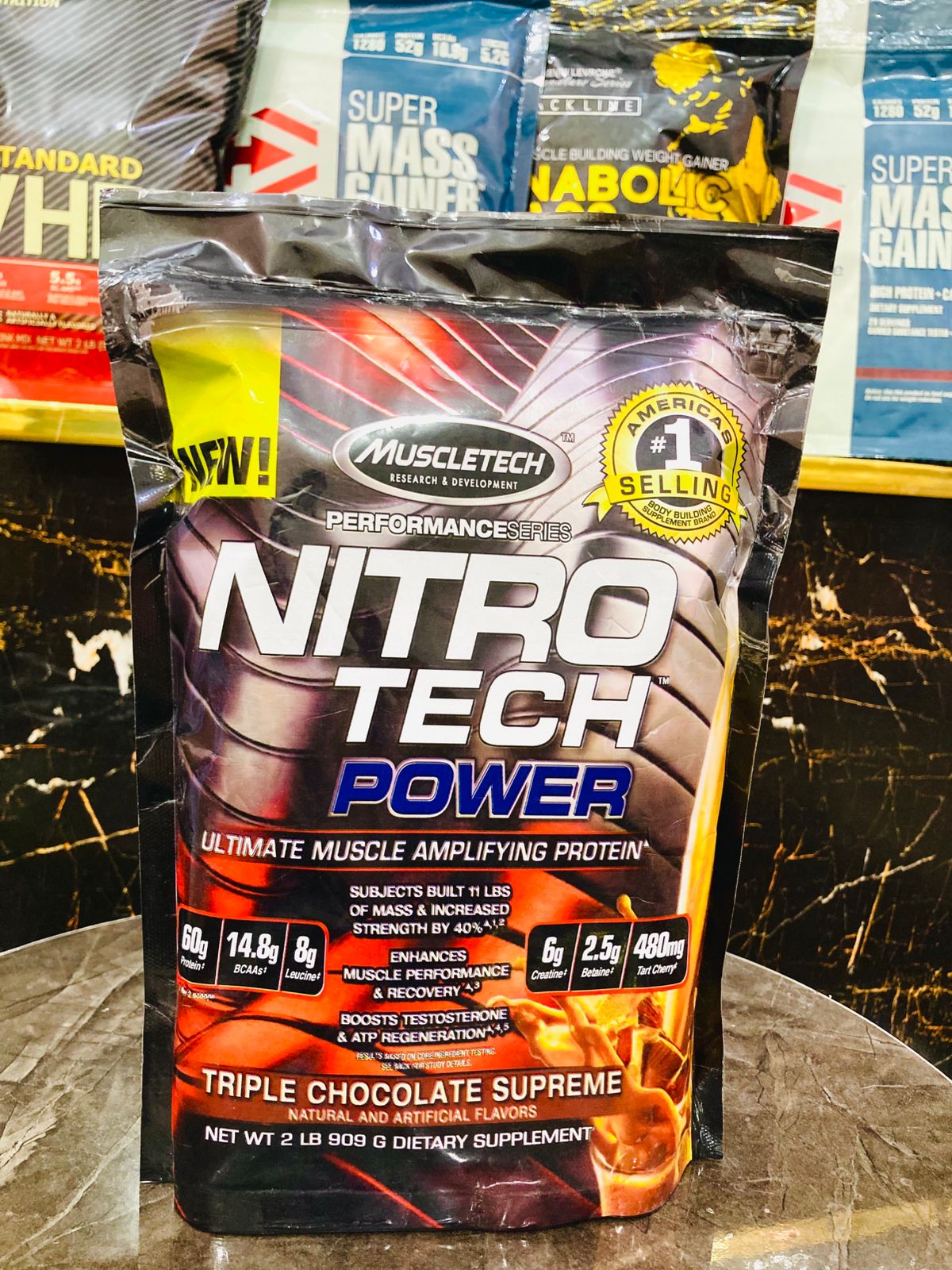 Nitro Teach power ultimate muscle amplifying protein